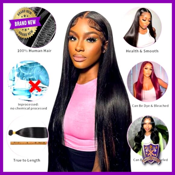 12A Straight Virgin Human Hair Bundles 10-14 Inches Quick Weave main image 2